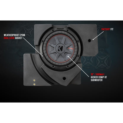 Can Am X3 Underseat Driverside 10" Subwoofer Enclosure