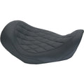 Mustang Motorcycle 06-17 Harley Dyna Wide Tripper Solo Seat with Diamond Stitch - Black