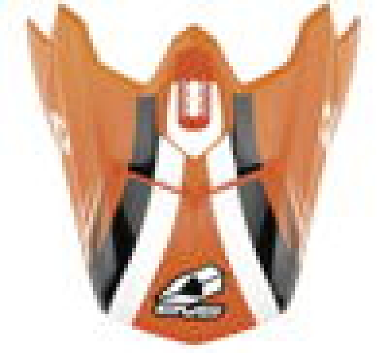 EVS T3 Works Helmet Visor - Orange, White & Black Replacement Shield