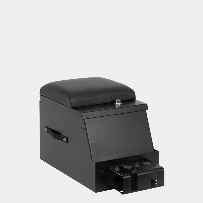 Tuffy Products Series II 12.5-Inch Black Steel Center Console with Pushbutton Latch System
