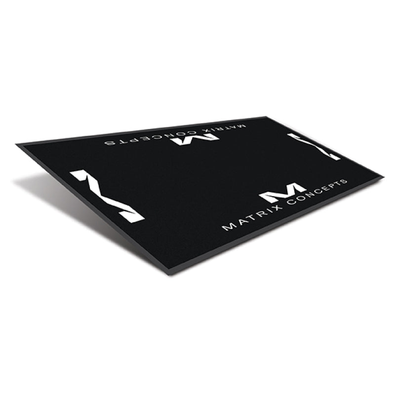 Matrix Concepts M40 Carpeted 3.5 ft x 7 ft Race Mat - Black and White