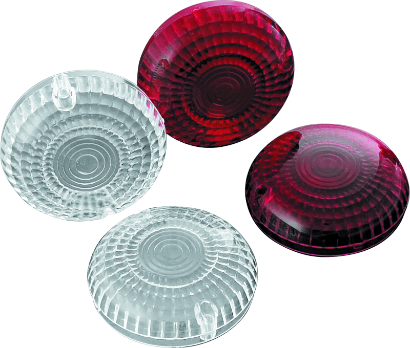 Kuryakyn Replacement Turn Signal Lenses for Yamaha V-Star and Road Star Models - Clear or Red