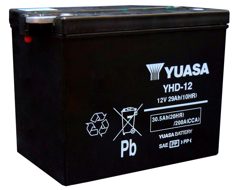 Yuasa YHD-12 Yumicron CX 12-Volt Powersports Battery with Enhanced Cranking Power