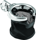Kuryakyn Drink Holder with Mesh Basket 1 Inch Clamp Chrome for Powersports Vehicles