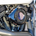 S&S Cycle 08-16 Touring / 16-17 Softail Models Stealth Air Stinger Kit with Gloss Black Cover