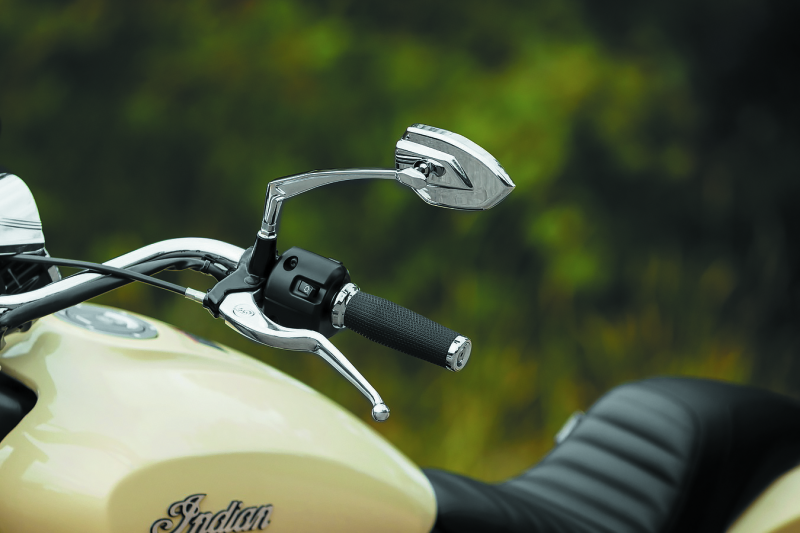 Kuryakyn Phantom Mirrors Chrome – Aggressive Angular Design with Large Convex Glass for Enhanced Rear-View Visibility