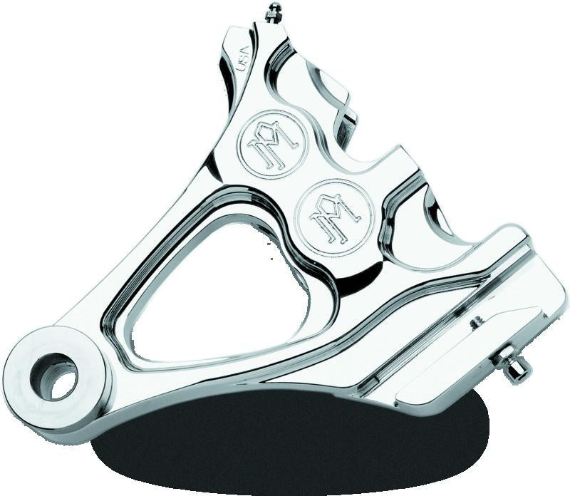 Performance Machine Rear Brake Caliper 125x4R for Harley Davidson - Chrome (Part Number 1256-0077-CH)