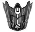 EVS T3 Pinner Helmet Visor - Matte Black and White Replacement Part