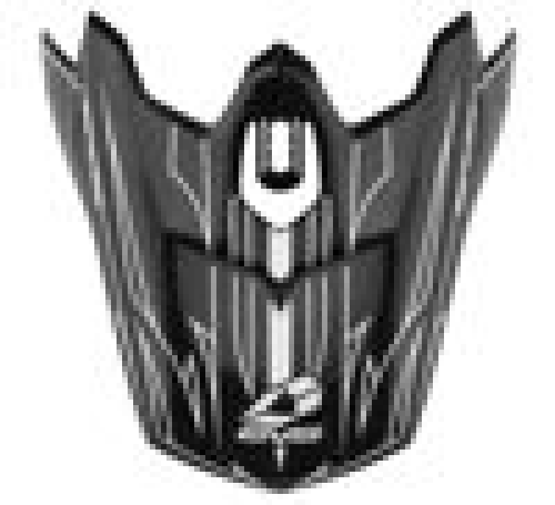EVS T3 Pinner Helmet Visor - Matte Black and White Replacement Part