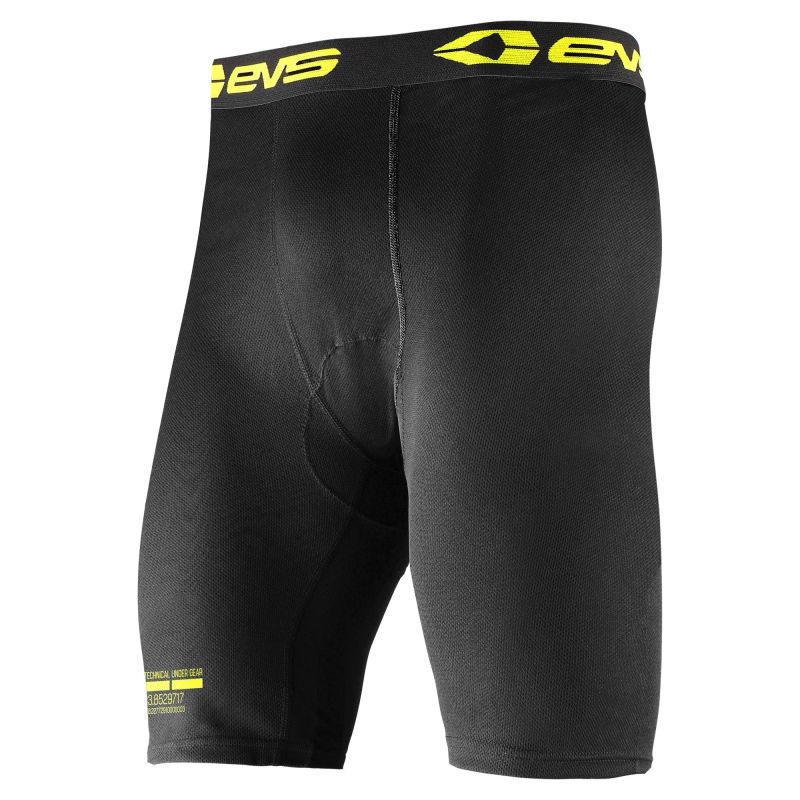 EVS Tug Vented Short Black Medium – Lightweight Breathable Compression Shorts for Motorcycle Riding