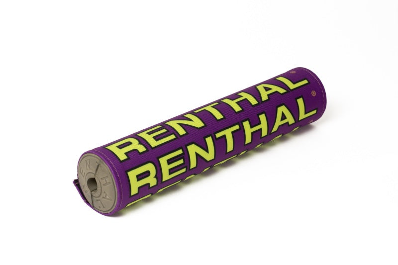 Renthal Vintage SX Bar Pad - Purple and Yellow Cloth with Heritage Branding