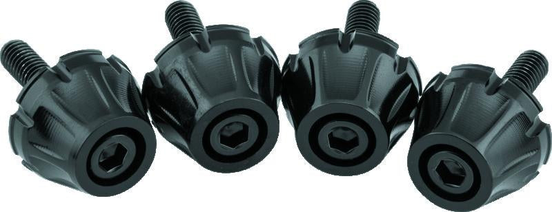 Kuryakyn Windshield Screws for Harley Davidson FLTR Models - Black Finish Part #5722