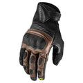 EVS Assen Street Glove Brown/Black XL – Impact-Resistant Powersports Gloves with Touchscreen Compatibility