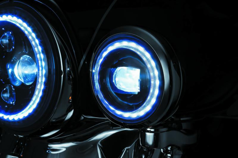 Kuryakyn 4-1/2 Inch Vision Passing Lamps for Indian Chieftain and Roadmaster Models