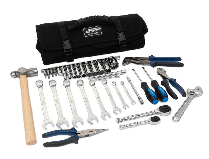 PRP Seats 714076 Can-Am Roll-Up Tool Kit with Organizer and Essential Hand Tools