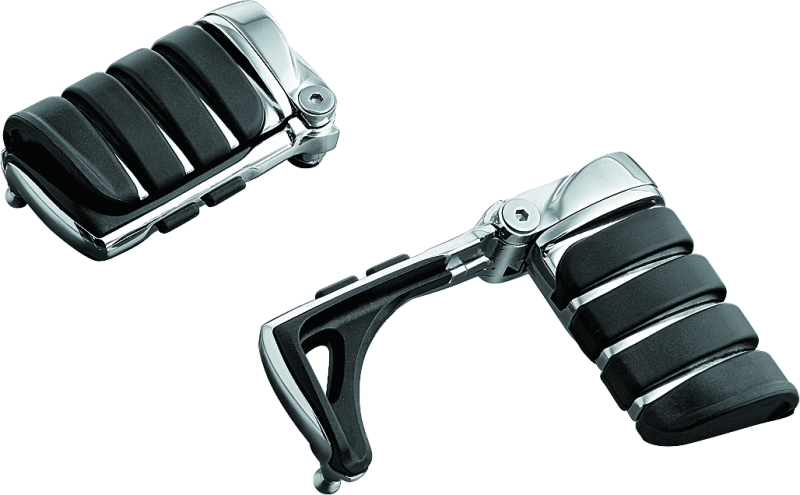 Kuryakyn Switchblade Pegs with Chrome Finish and Concealed Heel Rest – Model 4446