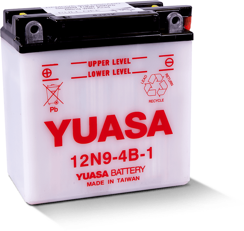 Yuasa 12N9-4B-1 Conventional 12-Volt Powersports Battery for Honda and Kawasaki Models