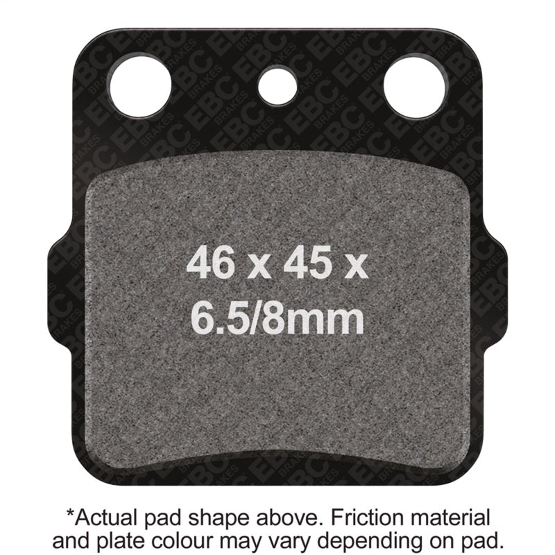 EBC Powersports R Series Sintered Brake Pads for Honda ATC 200X and 250R (1982-1985) – Rear Left