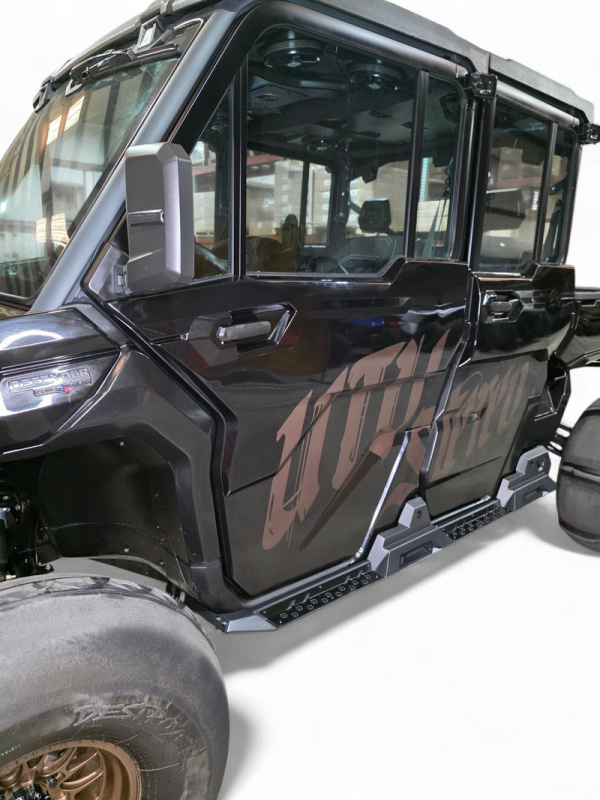 Elektric Offroad 2016+ Can-Am Defender MAX Rock Sliders - Heavy-Duty Side Protection for 4-Seat Models