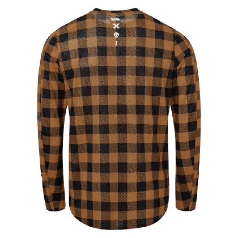 USWE Flannel Long Sleeve Lightweight Off-Road Jersey - Bronze, XL
