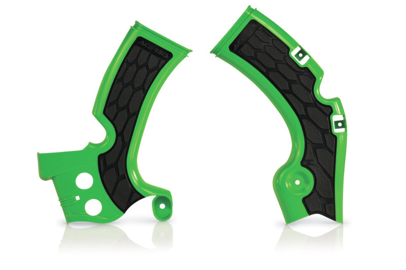 Acerbis Kawasaki KX450F Frame Guard with X Grip - Green/Black