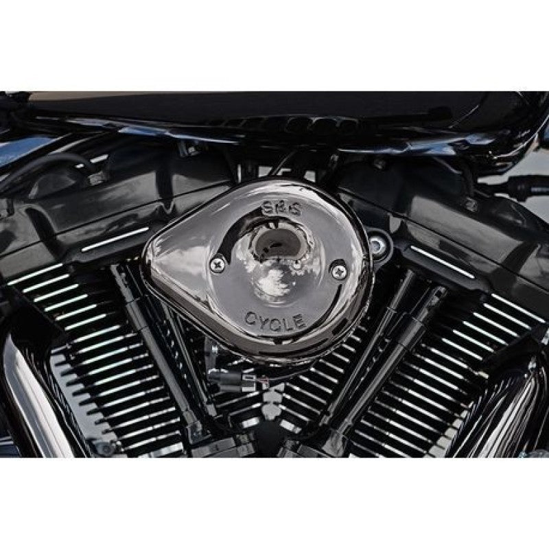 S&S Cycle Lava Chrome Stealth Mini Teardrop Air Cleaner Cover – Part #170-0780