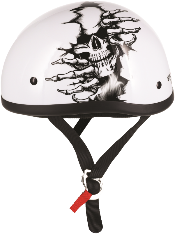 Bikers Choice Skid Lids Born Wild Original Helmet – XL, Low-Profile Contoured Design with D.O.T. Certification