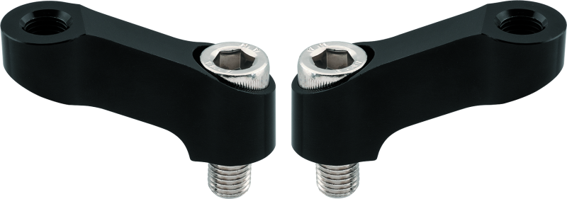 BikeMaster Yamaha Mirror Extension Pair - 10mm Thread, Black