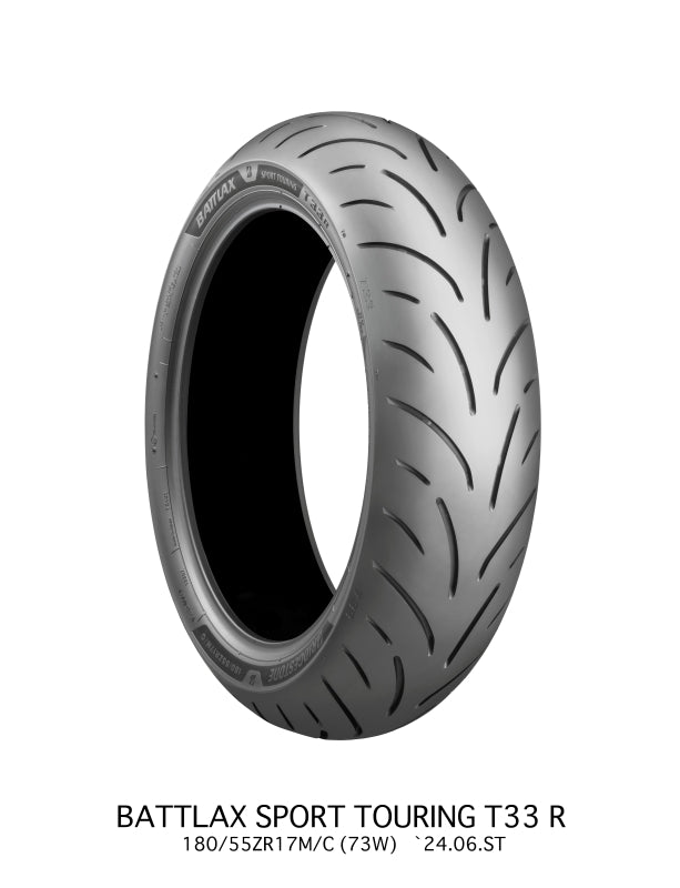 Bridgestone Battlax Sport Touring T33R Tire - 190/50ZR17 M/C 73W TL for Rear Wheel