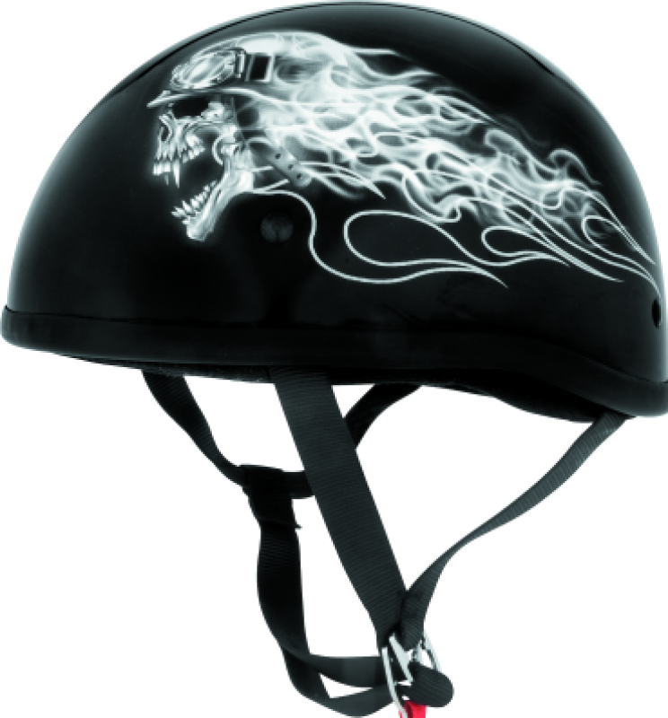 Bikers Choice Skid Lids Biker Skull Original Helmet - Medium