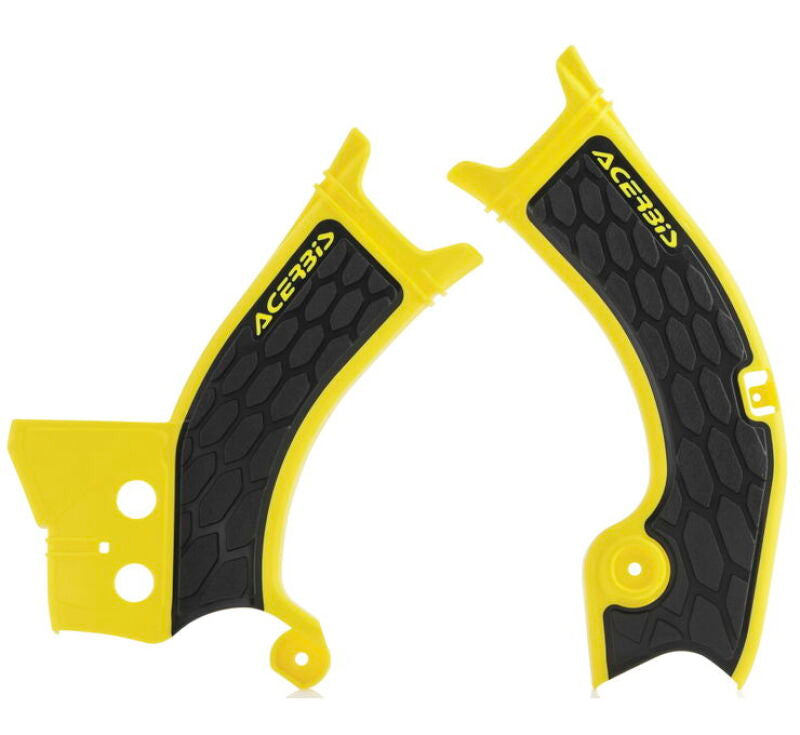 Acerbis 18-24 Suzuki RMZ250/RMZ450 Frame Guard with X Grip – Yellow and Black