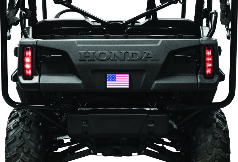 Kuryakyn Freedom Flag LED 4x6 Inch Black - Patriotism LED Accent for Powersports Vehicles