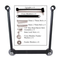 Willie & Max Universal Saddlebag Hard Mount Steel Kit - Black (Part #58633-00)
