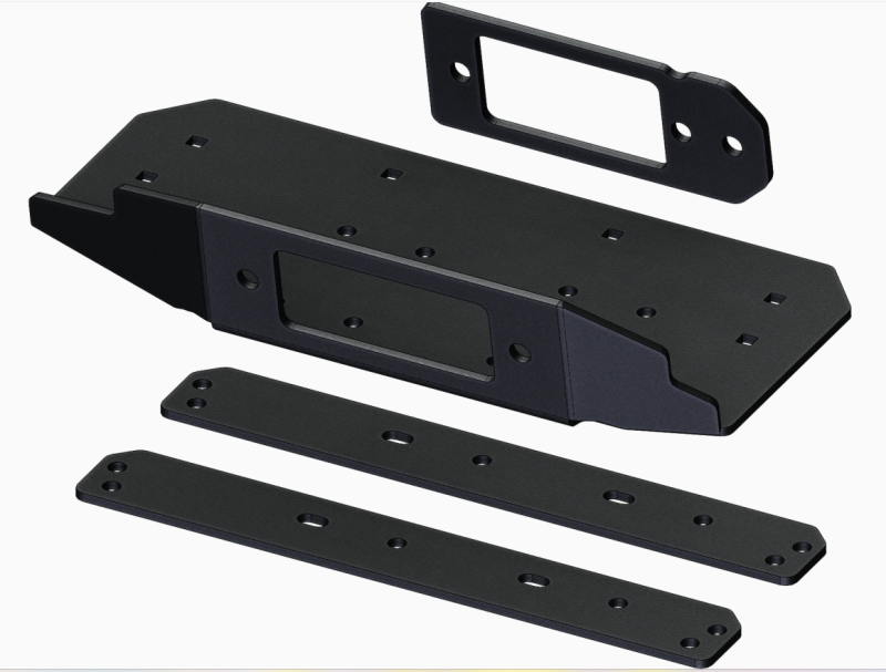 KFI 20+ Can-Am Defender XT HD7-HD10/MAX Upper Winch Mount with 2-Inch Receiver Hitch Front Upper by KFI Part #102020