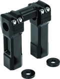 Kuryakyn 5 Inch Billet Handlebar Risers in Black for Harley-Davidson