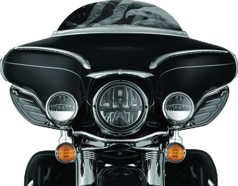 Kuryakyn Dragon Wing Air Deflectors for Harley Davidson FLHX and FLHT Models – Dark Smoke