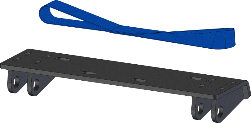 KFI 22-Older Massimo T-Boss 550/750 UTV Plow Mount - Durable Powder Coated PowerSports Accessory