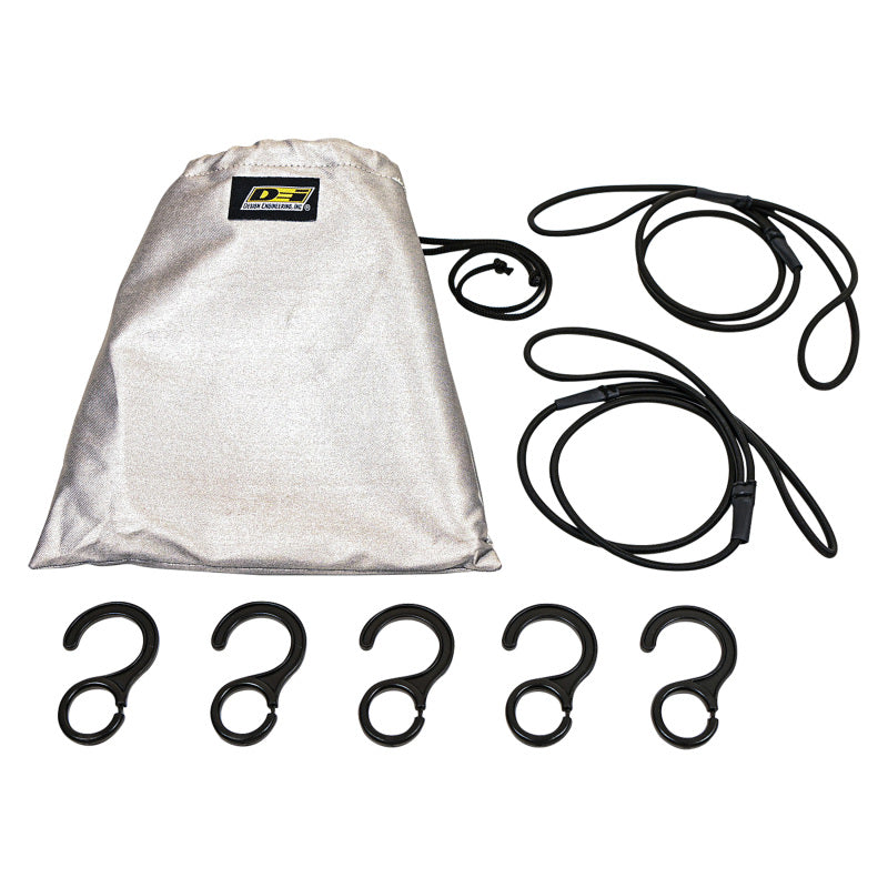 DEI Motorcycle Seat Shade Cover with Hooks, Straps, and Storage Bag – Sun Protection for Touring Bikes