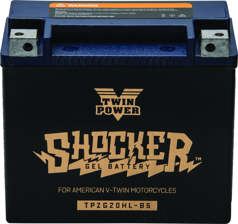 Twin Power YTX-20HL Shocker Gel Battery - Heavy-Duty Powersports Battery with Nano-Gel Technology Replaces H-D 65989-97A