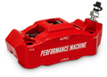Performance Machine 0052-2426-RC Race Series Radial Mount Caliper with ARC – Right – Red