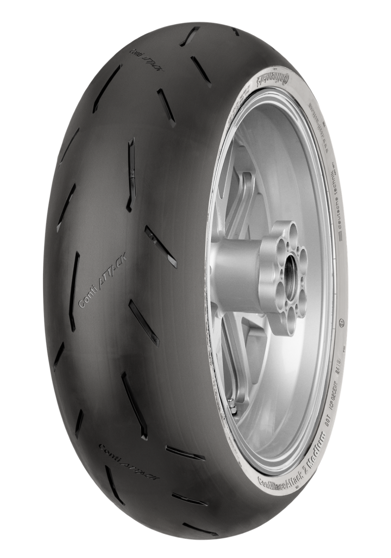 Continental Tire ContiRaceAttack 2 Medium - 180/60 ZR17 M/C 75W TL Rear for Sport and Racing Applications