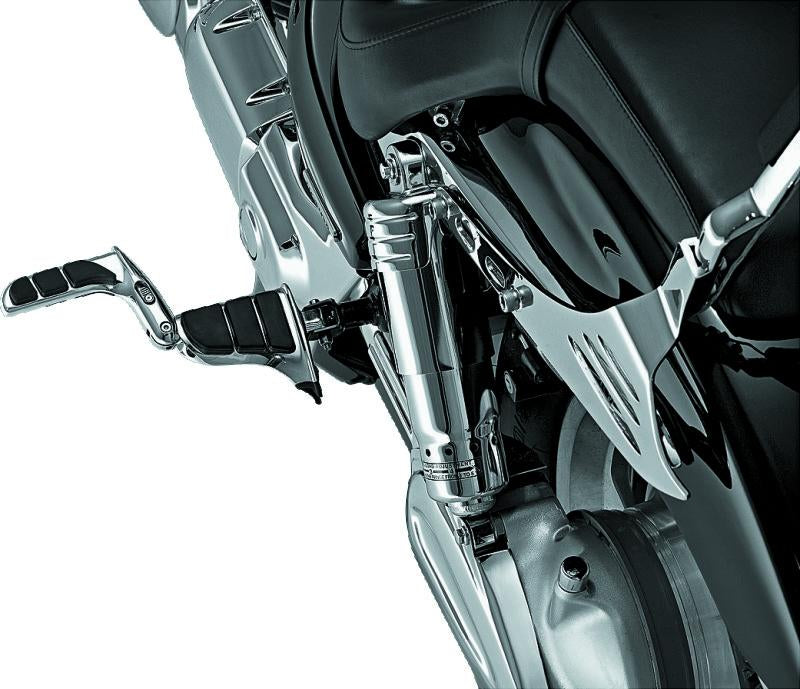 Kuryakyn SwingWing Peg Without Adapters in Chrome – Extended Motorcycle Footrest for Enhanced Comfort