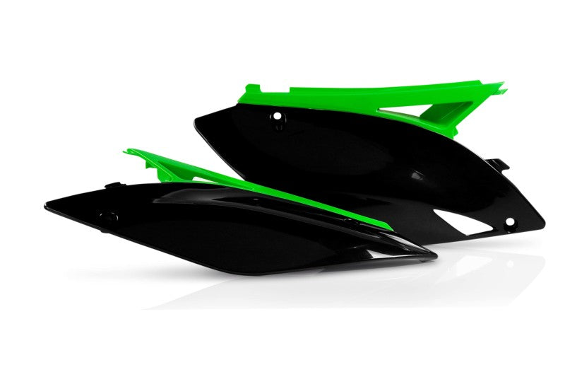 Acerbis 09-12 Kawasaki KX250F & KX450F Side Panels – Black/Green