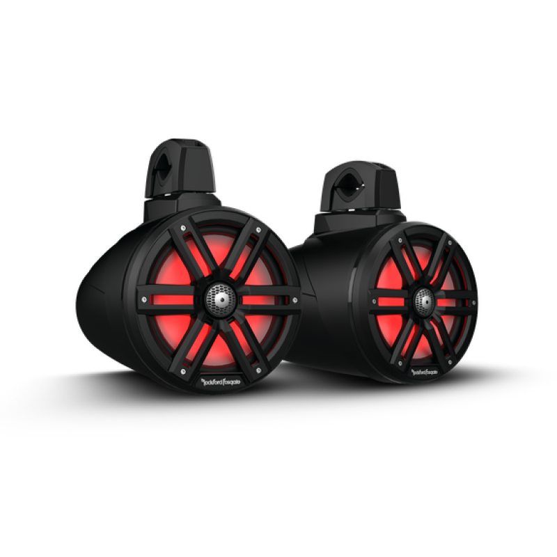 Rockford Fosgate UTV M2WL-8B 8-Inch Color Optix 2-Way Wake Tower Speakers (Pair) - Black
