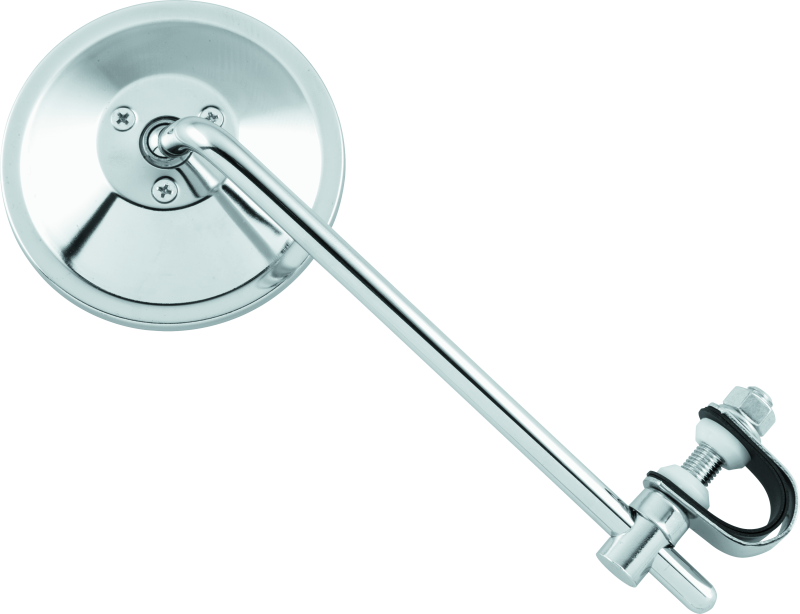 BikeMaster Universal Clamp-On Mirror with 8-Inch Adjustable Stem - Part Number 600005