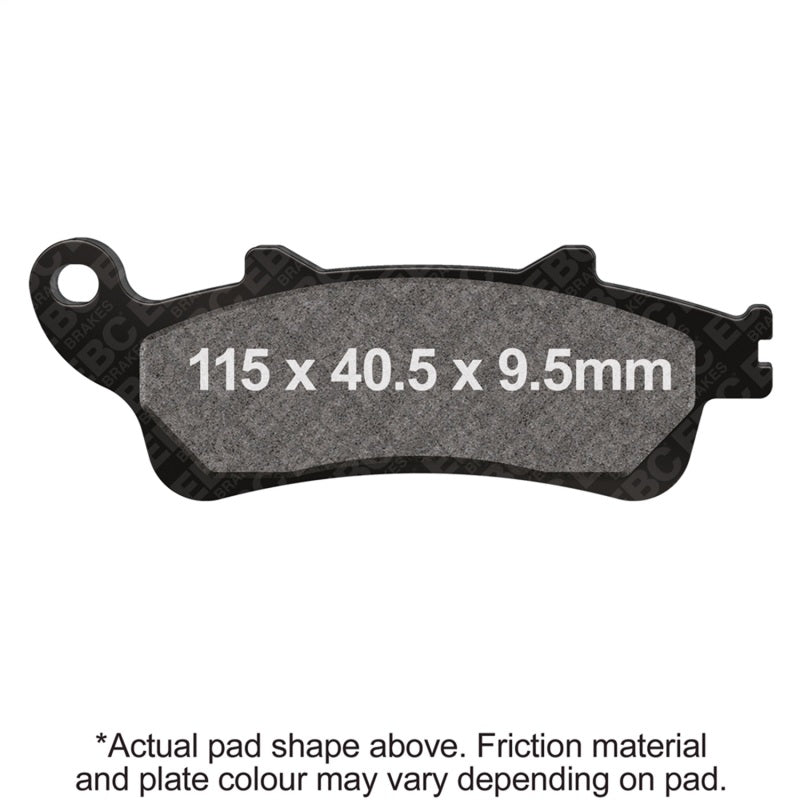 EBC Powersports Double-H Sintered Brake Pads for Kawasaki EN 650 Vulcan S Front Left (Part No. FA281HH)