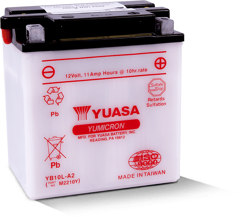 Yuasa Battery YUAM2210Y YB10L-A2 Yumicron 12-Volt Powersports Battery