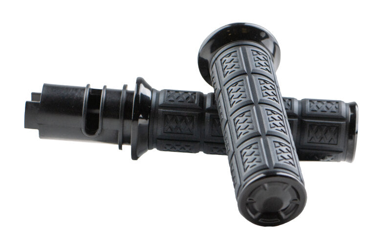 Kuryakyn Enygma Grips for Harley-Davidson Touring and Softail Models – Comfortable, Vibration-Dampening Handlebar Grips