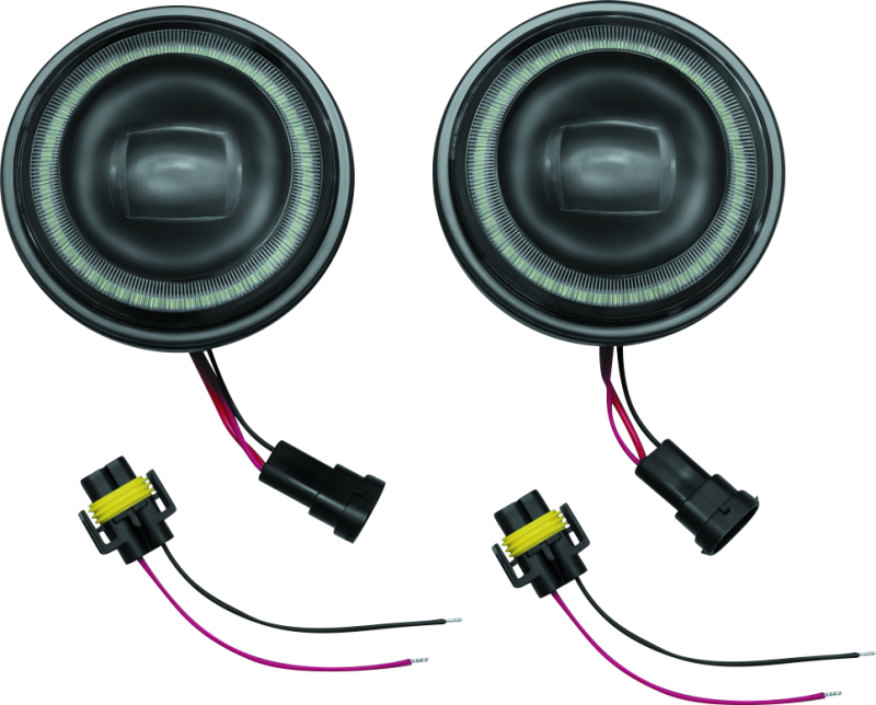 Kuryakyn 4-1/2 Inch Vision Passing Lamps for Indian Chieftain and Roadmaster Models