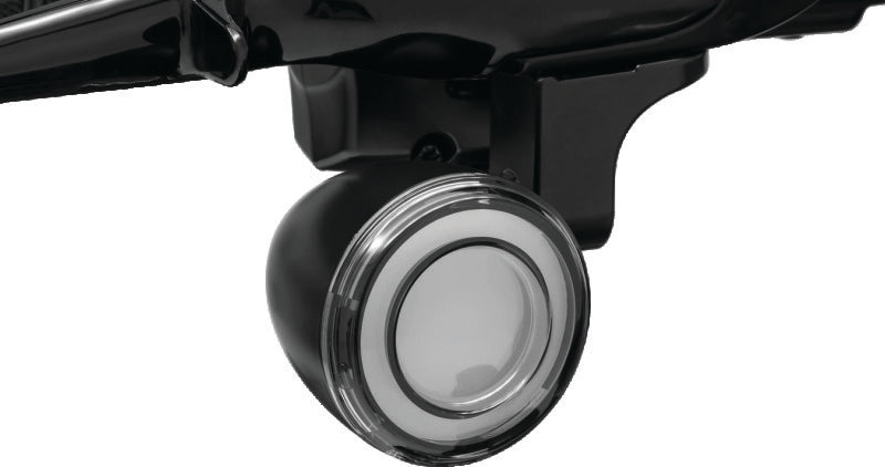 Kuryakyn Tracer L.E.D. Front Turn Signal Insert – White/Amber Light with Smoke Lens, Part 2902